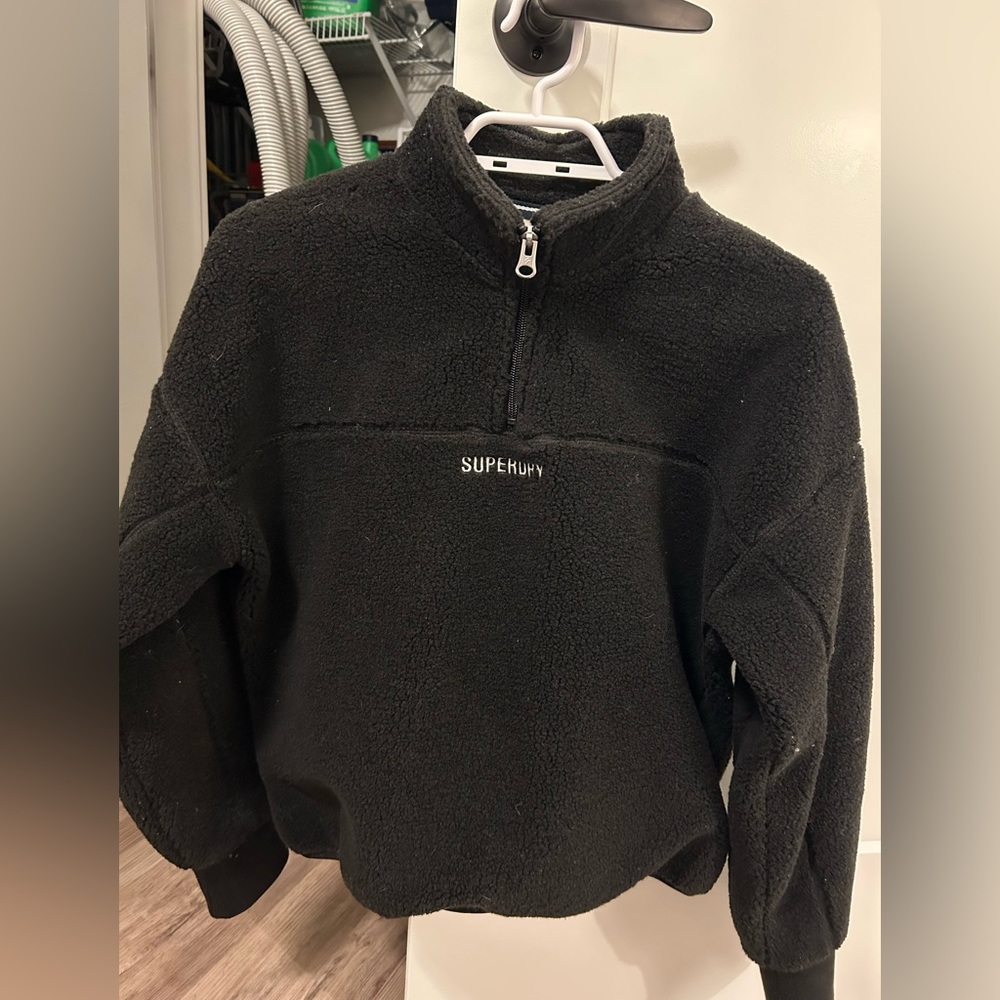 SuperDry Half Zip Teddy Sweatshirt